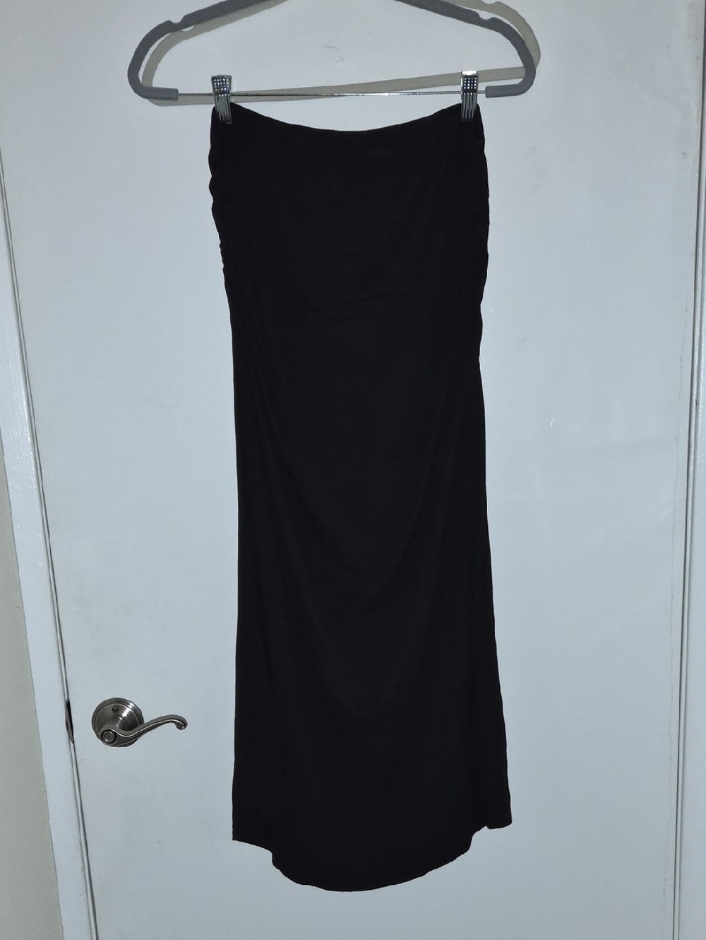 Cider Black Strapless Maxi Dress